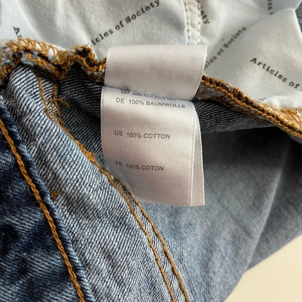 ARTICLES OF SOCIETY Coachella Denim Shorts